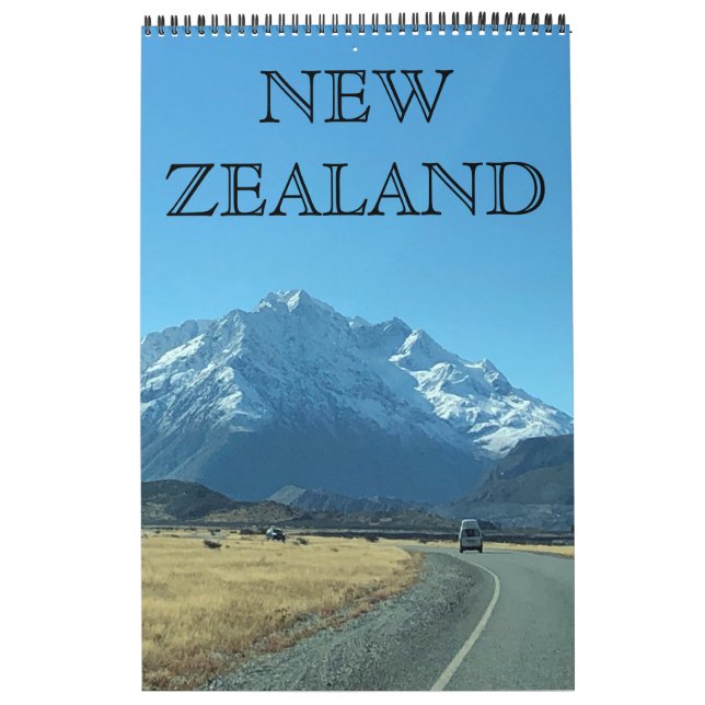Calendrier voyage en nouvelle-zélande (avec lieux) (Protection)