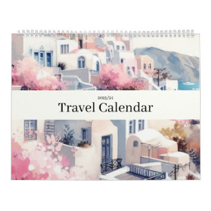 Calendrier Voyage Europe Rose Girl