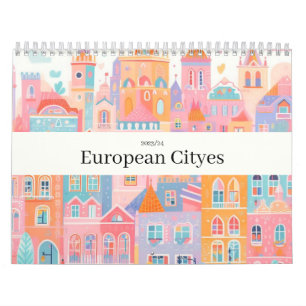Calendrier Voyage Europe Rose Girl