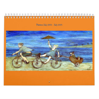Calendrier Voyage Par Tandem Bicyclette Planificateur