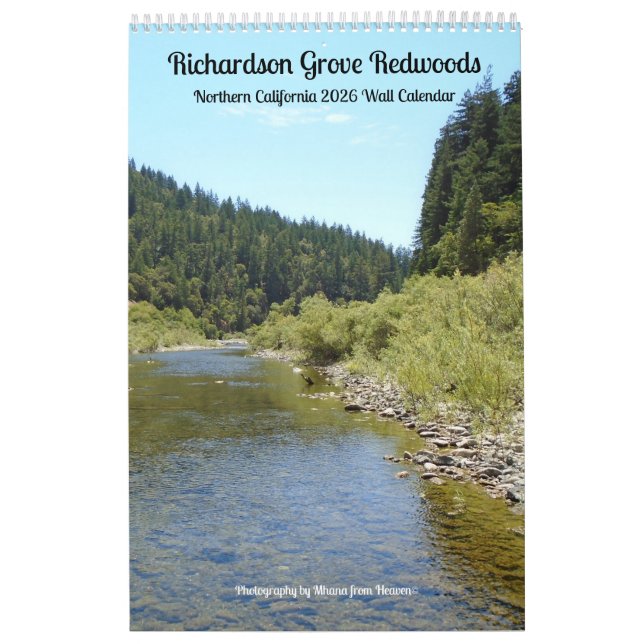 Calendrier Wall Calendar 2026 Richardson Grove - Single Sheet (Protection)