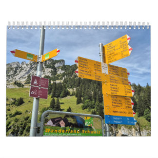Calendrier Wanderland Schweiz 2025
