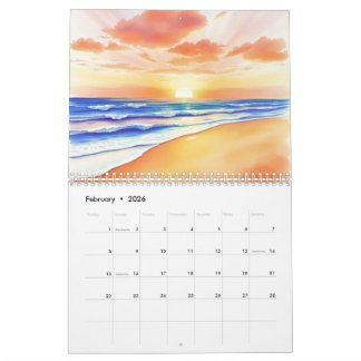 Calendrier Watercolor 2025 Wall Calendar 