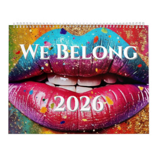 Calendrier We Belong LGBTQ+ Pride Art Calendar 2026