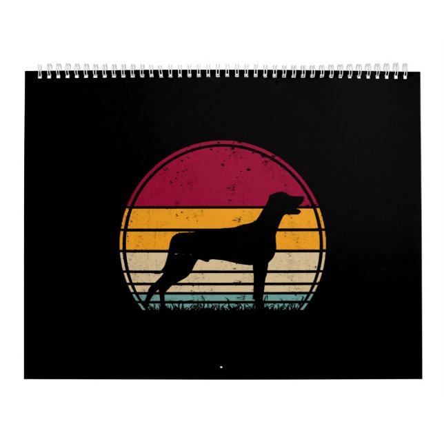 Calendrier Weimaraner Vintage (Protection)
