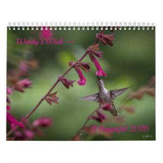 Calendrier Wendy’ Wish 2026 18 Month, Medium Calendar