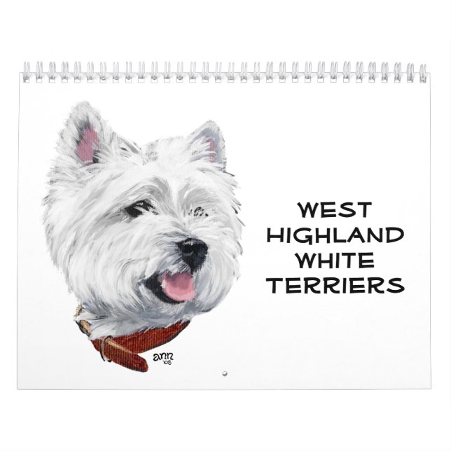 Calendrier West Highland White Terrier CALENDAR (Protection)