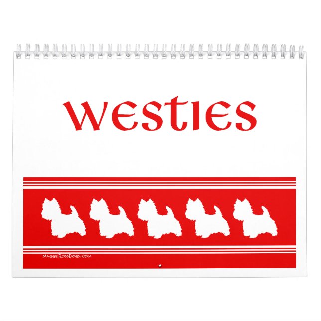 Calendrier West Highland White Terrier CALENDAR (Protection)