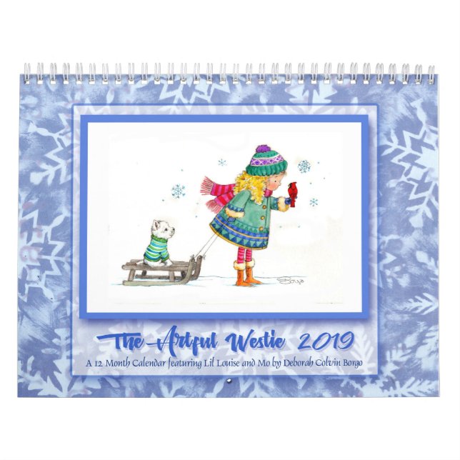 Calendrier Westie 2019 par Deborah Borgo (Protection)