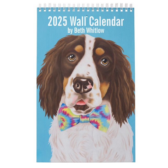 Calendrier Whimsical Dog 2025 - Petit (Protection)