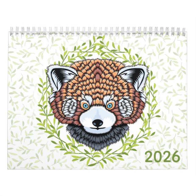 Calendrier Wildlife Floral Botanical Watercolor 2026 (Protection)