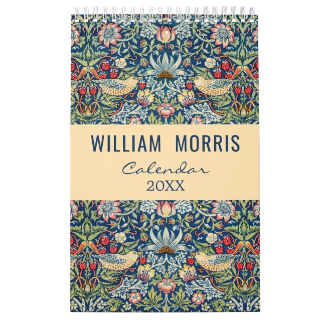 Calendrier William Morris Art Design Floral (Protection)