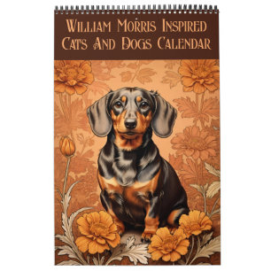 Calendrier William Morris Inspiré Chats Et Chiens 2025