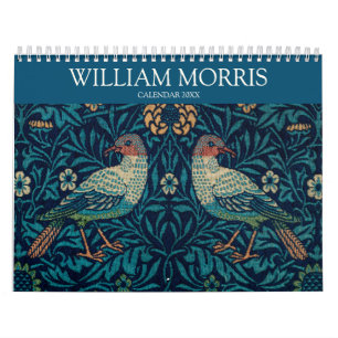 Calendrier William Morris Motif de peinture Vintage 2024