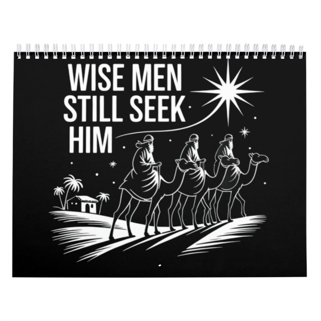 Calendrier Wise Men Still Seek Him Christian Christmas Jésus (Protection)