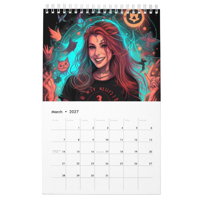 Calendrier witchy 2023 (Mar 2027)