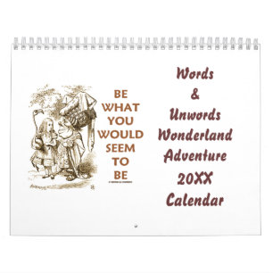 Calendrier Words & Unwords Wonderland Adventure 20XX Calendri