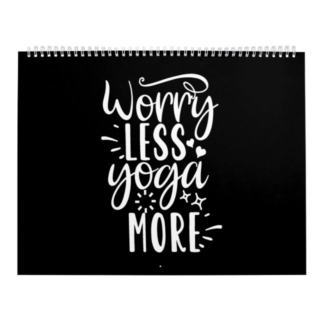 Calendrier worry less yoga more (Protection)