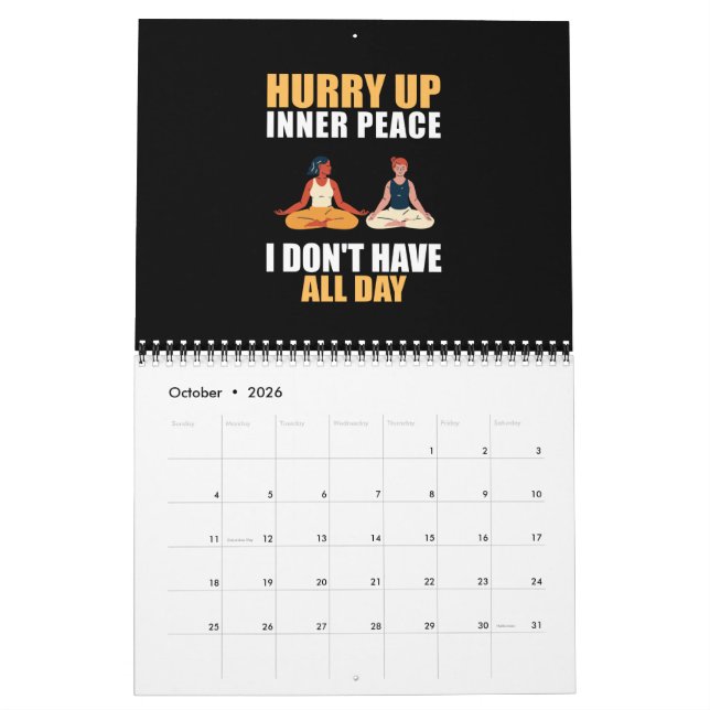 Calendrier Yoga (Oct 2026)