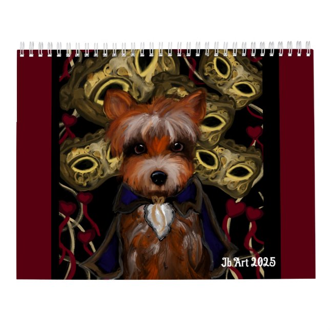 Calendrier Yorkie (Dos)