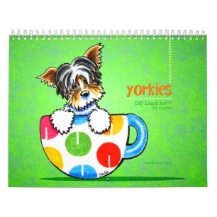 Calendrier Yorkies Yorkshire Terriers Off-Leash Art™ Vol 1