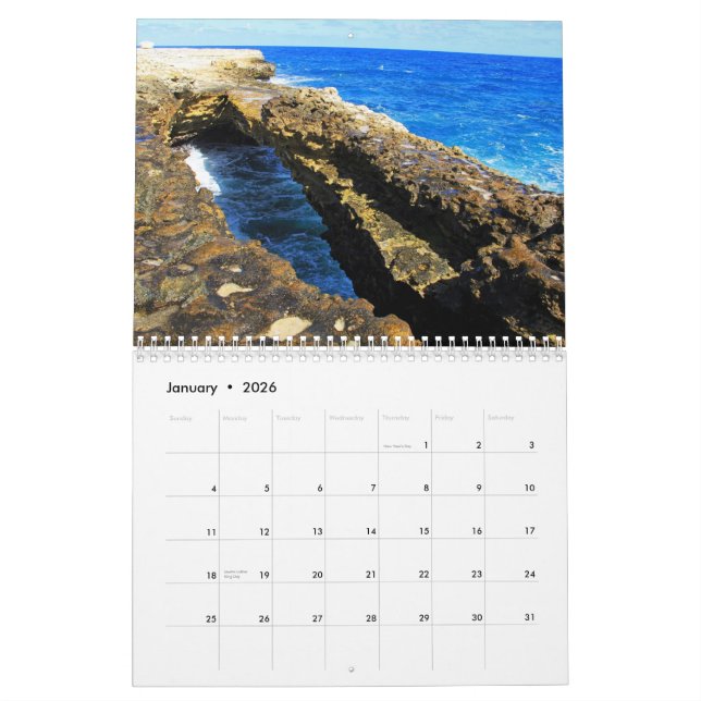 Calendriers de l'Antigua Barbuda (Jan 2026)