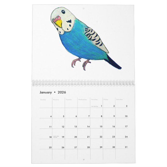 Calendriers de perruches (Jan 2026)