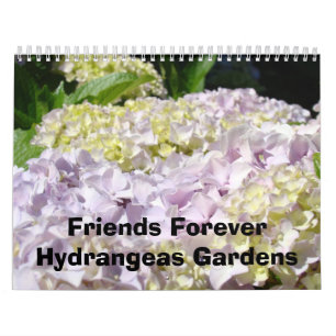 Calendriers Jardins d'hortensias pour toujours ami
