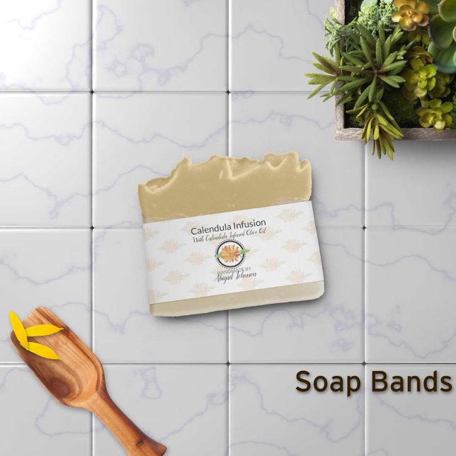 Calendula Artisan Soap Band Wrap Packaging Invitation Belly Band (Creator Uploaded)