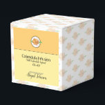 Calendula Marigold Wildflower Bath Bomb Box<br><div class="desc">Calendula marigold wildflower bath bomb box for your homemade handmade bath boms with marigold or calendula infusion or fragrance blends. Fully customizable, so it can be used for any scent or flavour -- not just calendula. Use your own background pattern and/or graphic in the circle, change the 'name' of your...</div>