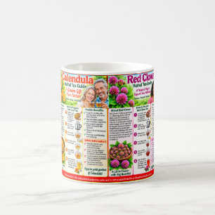 Calendula & Red Clover Herbal Tea Guide  Coffee Mug