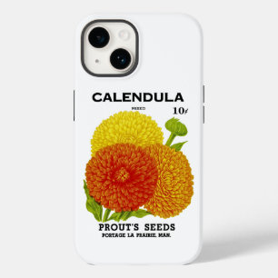 Calendula Vintage Seed Packet Case-Mate iPhone Cas 14 Case