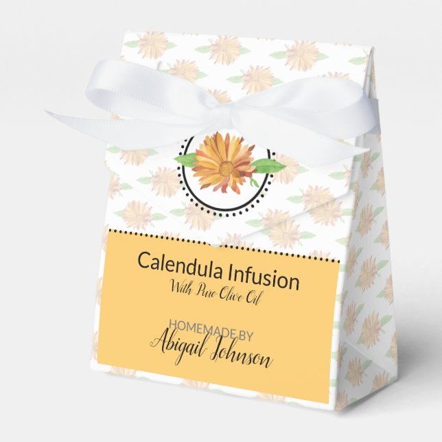 Calendula Wildflower | Homemade Bath & Body Box (Front Side)