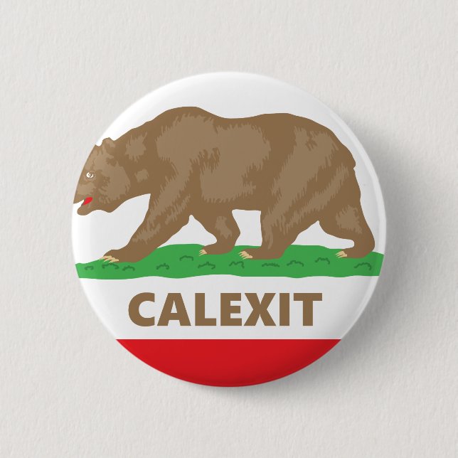 Calexit 2 Inch Round Button (Front)
