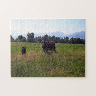 Calf and Cow Jigsaw Puzzle