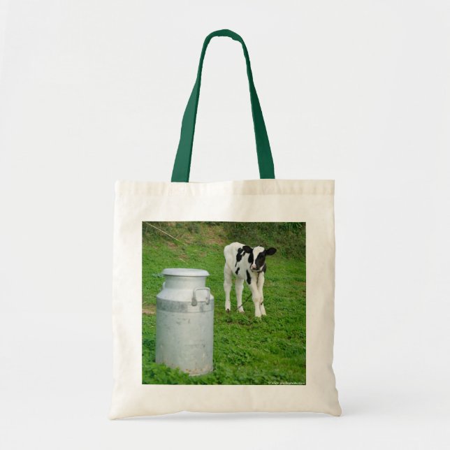Calf and milk urn tote bag (Front)
