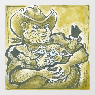 Calf Rustler Poster Window Cling