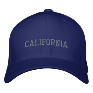 Calfornia Embroidered Adjustable Cap Carolina Blue