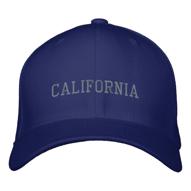Calfornia Embroidered Adjustable Cap Carolina Blue (Front)