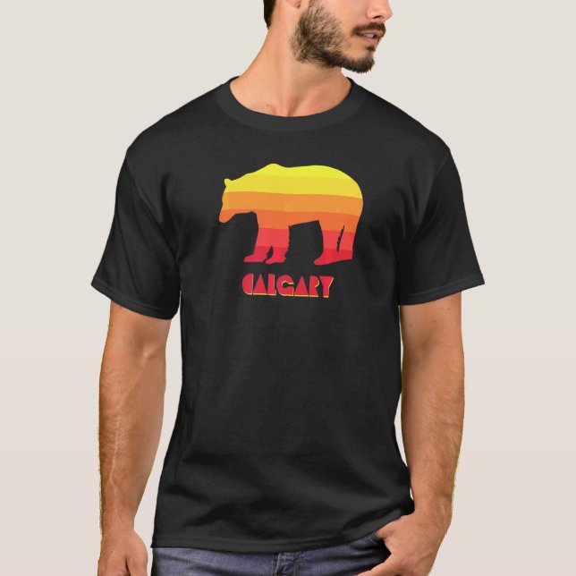 Calgary Alberta Bear   T-Shirt (Front)