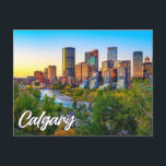 Calgary, Alberta, Canada Postcard<br><div class="desc">This vibrant postcard features a photograph of beautiful city of Calgary,  Canada. This postcard would make a wonderful greeting for friends,  family and co-workers.</div>