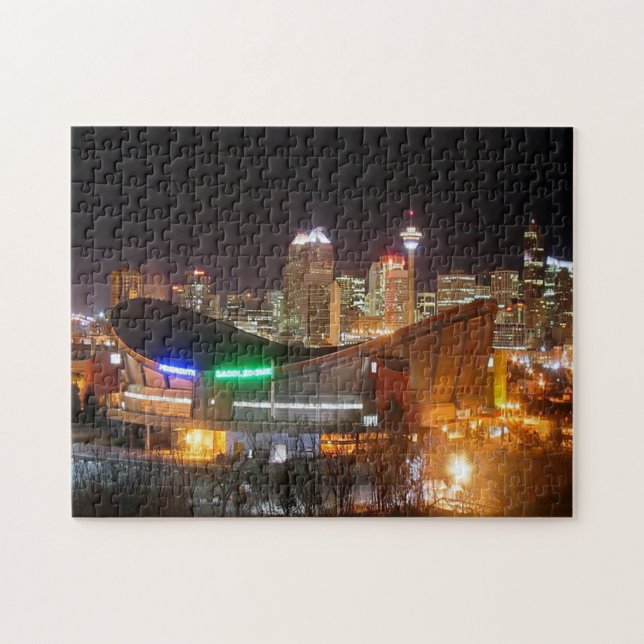 Calgary Alberta Canada - Saddledome Jigsaw Puzzle (Horizontal)