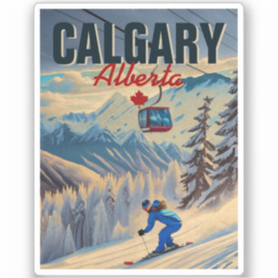 Calgary Alberta Canada Skiing Souvenirs 1950s