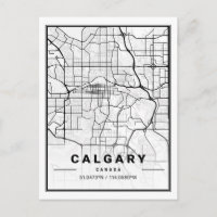 Calgary Alberta Canada Travel City Map