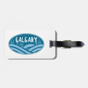 Calgary Alberta Outdoors Luggage Tag