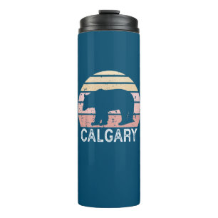 Calgary Alberta Retro Bear Thermal Tumbler