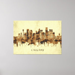 Calgary Canada Cityscape Canvas Print