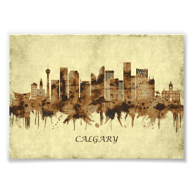 Calgary Canada Cityscape Photo Print (Front)