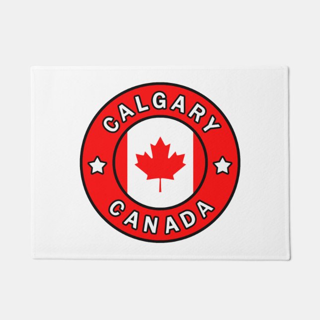 Calgary Canada Doormat (Front)