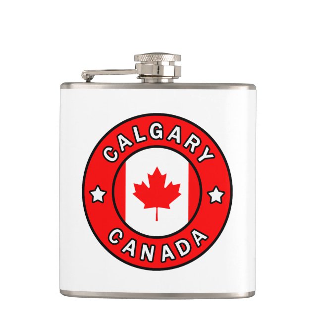 Calgary Canada Hip Flask (Front)